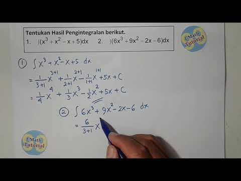 Tutorial Cara Mudah Menentukan Integral Tak Tentu Bentuk Aljabar Polinomial 1 Youtube