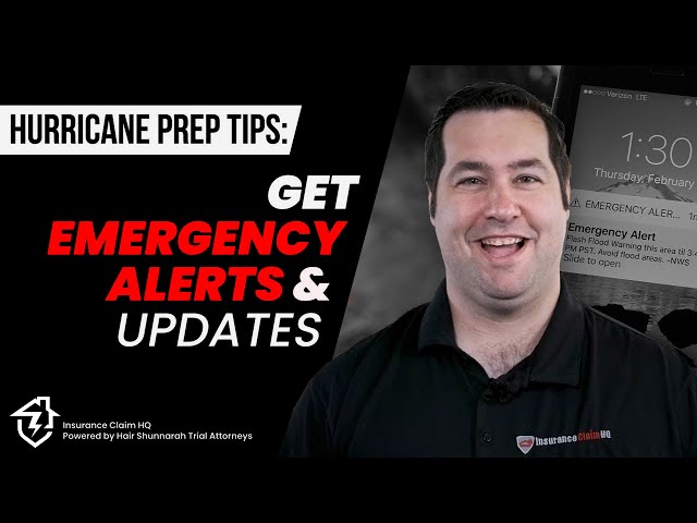 Hurricane Prep Tips by Galen M. Hair (Partner at ICHQ) - 7: Get Emergency Alerts & Updates
