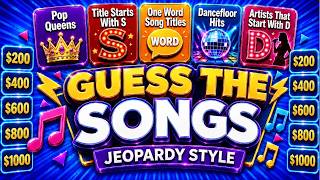 Guess the Songs Jeopardy Style | 2010s to Now Music Quiz #2