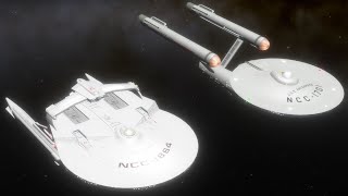 USS Reliant v TOS Enterprise Size Comparison @apollo19archives