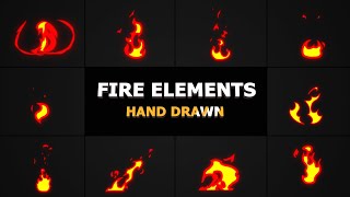 Cartoon Fire Elements