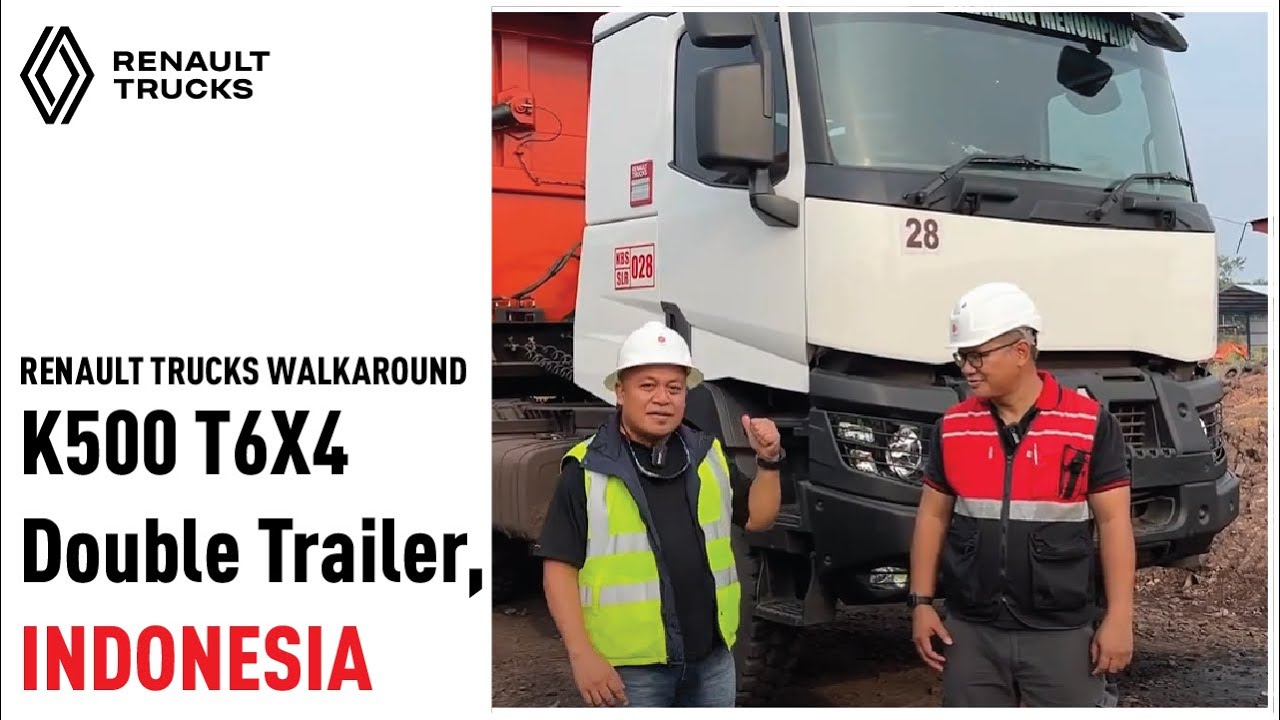 RENAULT TRUCKS K Range Walkaround - K500 T6x4 Double Trailer ...