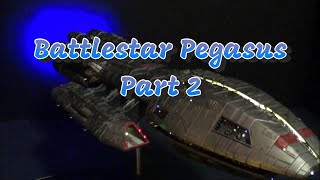 Moebius Battlestar Pegasus Model Build Part 2 - Short Update