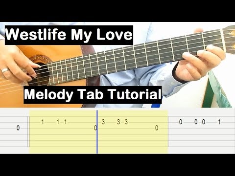Westlife My Love Guitar Lesson Melody Tab Tutorial Guitar Lessons For Beginners Youtube