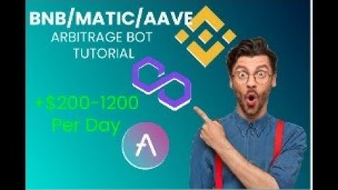 Arbitrage Bot Tutorial (BNB/MATIC/AAVE)