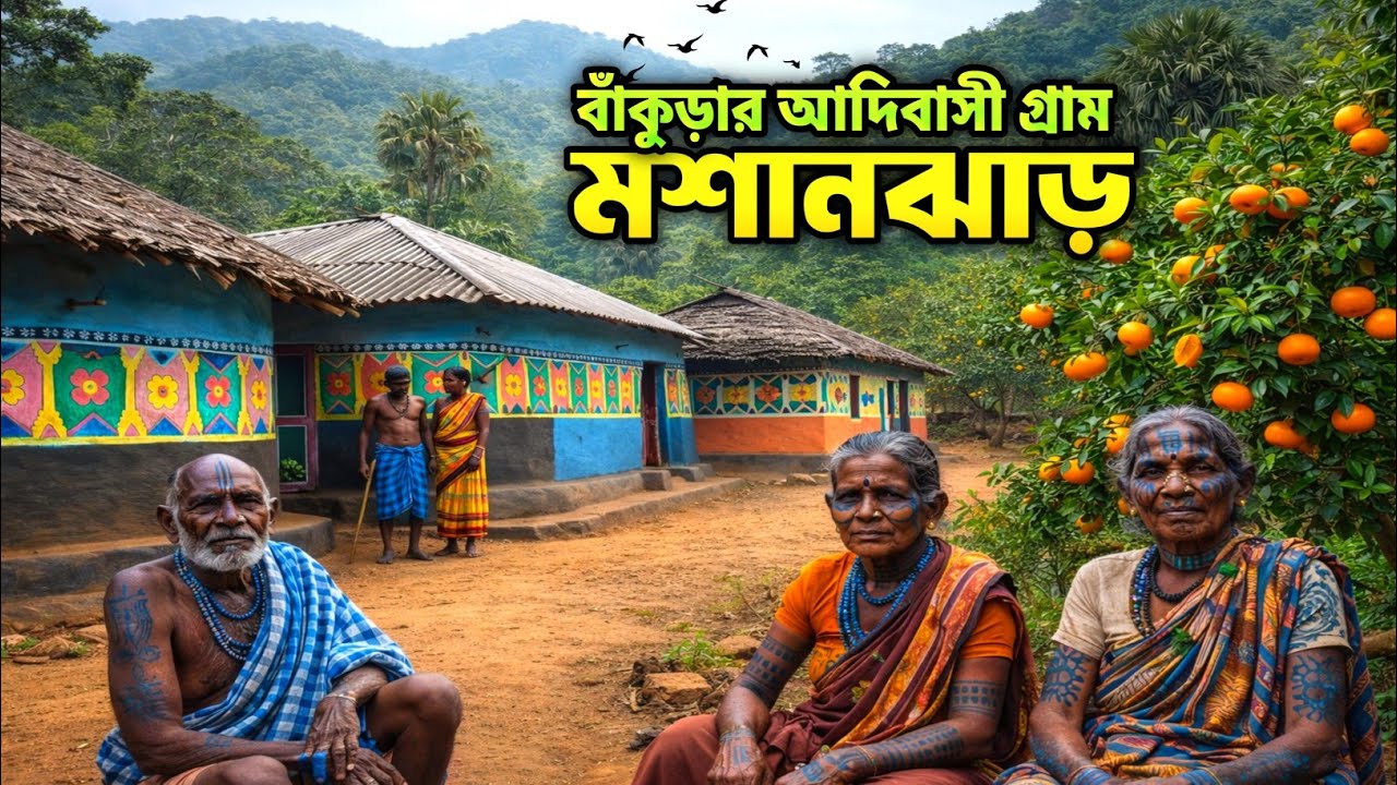 বাঁকুড়ার জঙ্গলে ঘেরা আদিবাসী গ্রামের অজানা কাহিনী | Bankura Tribal Village Life : Mashanjhar