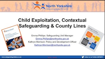 Designated Safeguarding Lead Conference Exploitation Workshop. October 2022