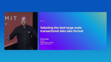 AWS Summit Sydney 2024: Selecting the best large-scale transactional data lake format