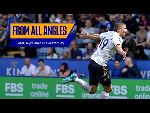 VITALII MYKOLENKO'S STUNNING VOLLEY... FROM ALL ANGLES! | UKRAINE ACE SCORES FIRST EVERTON GOAL