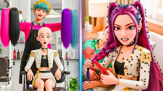 Download Lagu HELP MIRA FIND HER REAL HAIR - UGLY WIG - “GOLDEN” HUNTR/X | KPOP Demon Hunters MP3