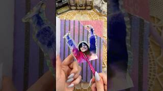 ASMR journal Wednesday &amp; Enid Swap💖🖤🔮🪦✨🕷️|#asmr #journal #scrapbooking #wednesday #netflix #diy