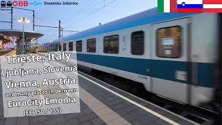 Emona EuroCity Train Trieste, Italy - Ljubljana, Slovenia – Vienna, Austria international train screenshot 3