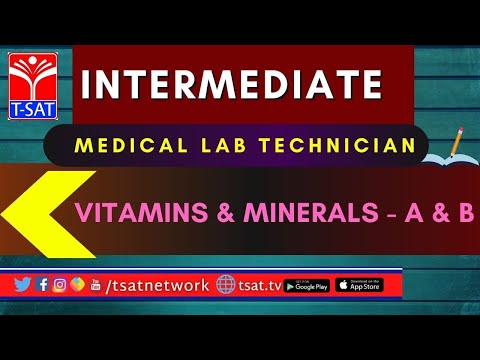 T-SAT || Intermediate || MEDICAL LAB TECHNICIAN  - VITAMINS & MINERALS - A & B || 15.02.2021