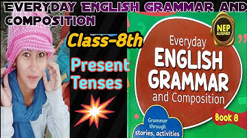 The Present Tense #class8 Everyday English grammar #solution #new #nep #englishgrammar #answer #vira