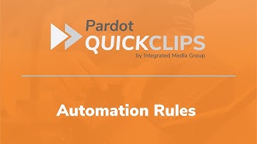 How to make an automation rule in Account Engagement (Pardot)