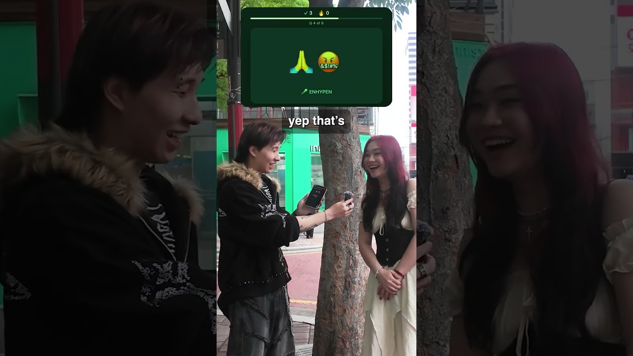 ENHYPEN KPOP EMOJI QUIZ in PUBLIC 😵💫 #ENHYPEN #ENGENE