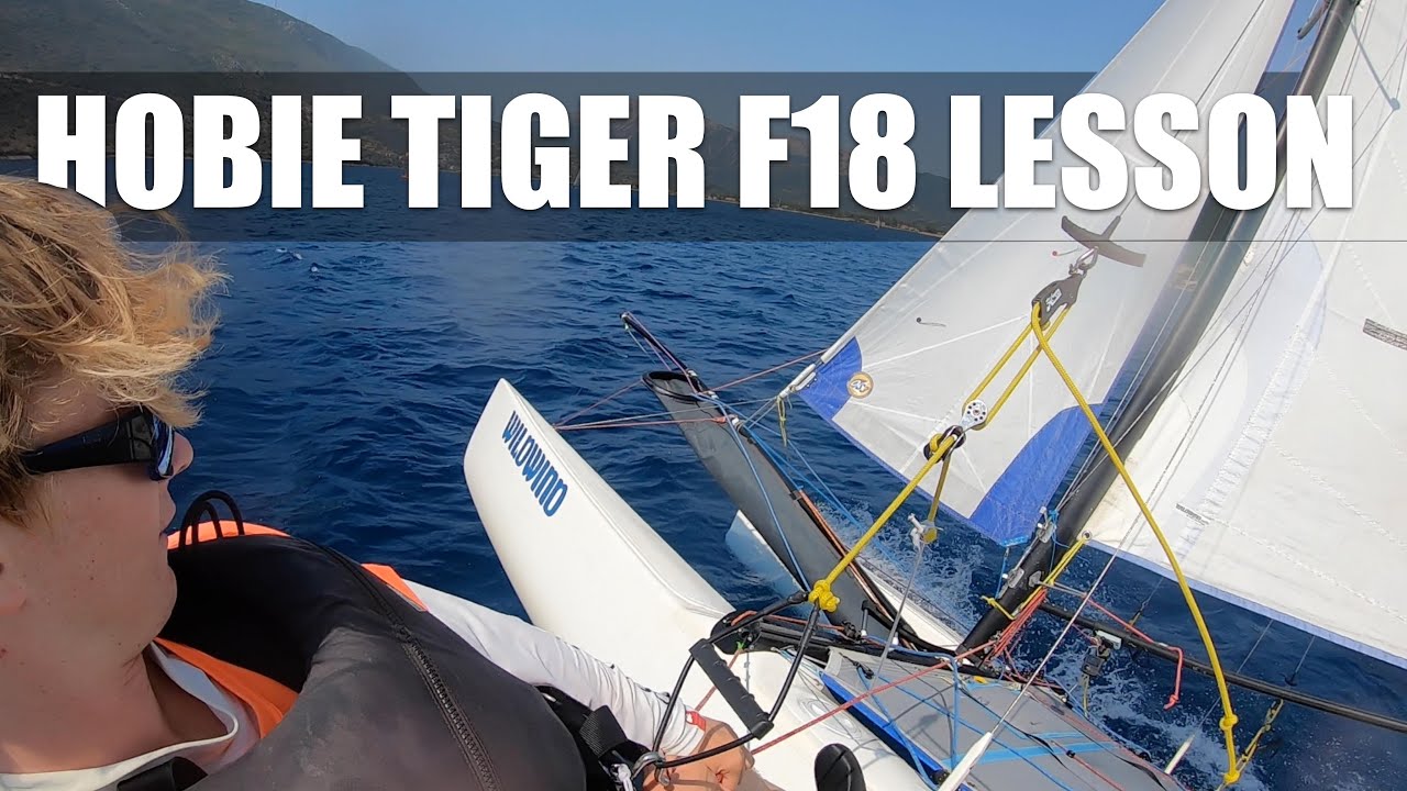 F18 Tiger catamaran lesson – On the course