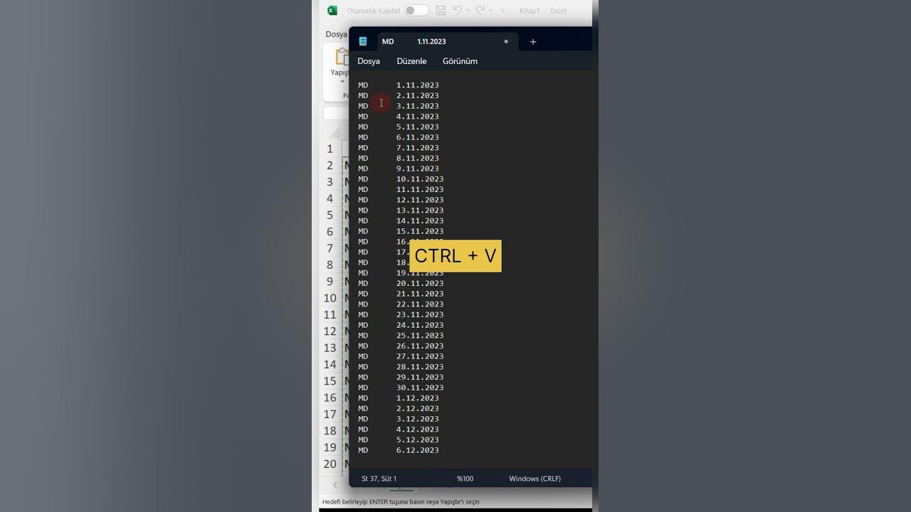Excel Yardımıyla Toplu Klasör Oluşturmak (Bilgisayarda Toplu Klasör