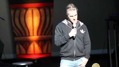 Comedian Jason Andors has a great set at a theater...