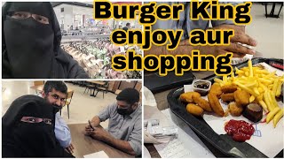 Burger King 🍔 khaya || Mall of Qatar main ke shopping || hina ki duniya || Episode 132 screenshot 2