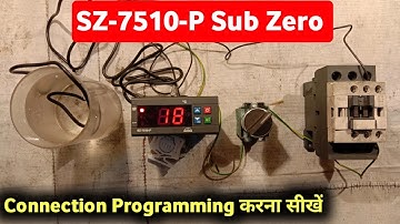 subzero sz7510p waring and parameter setting | Sz-7510-p temperature controller | Subzero sz7510p