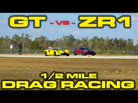 civil-war-*-ford-gt-vs-2019-chevrolet-corvette-zr1-1/2-mile-drag-and-roll-racing-at-wannagofast