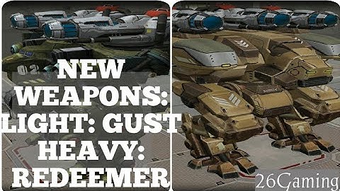 WAR ROBOTS|TEST SERVER 3.5.0|NEW WEAPONS GUST/REDEEMER