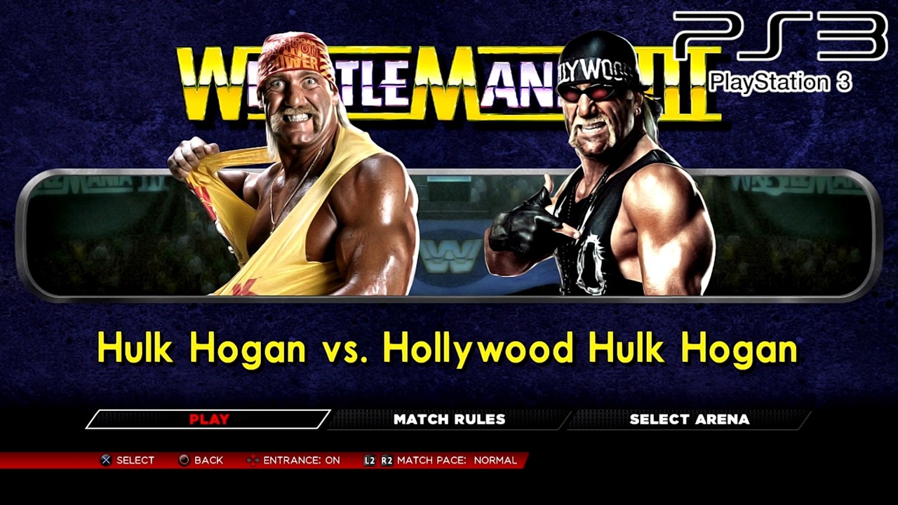 WWE 2K14 PS3 - Hulk Hogan VS Hollywood Hulk Hogan [2K][mClassic]