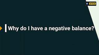 Why do I have a negative balance? Amazon Seller Account screenshot 2