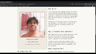 MIME LINGUA WEBSITE ( SIGN LANGUAGE TEACHING COURSE WEBSITE CREATED THRU LOCAL WORDPRESS)