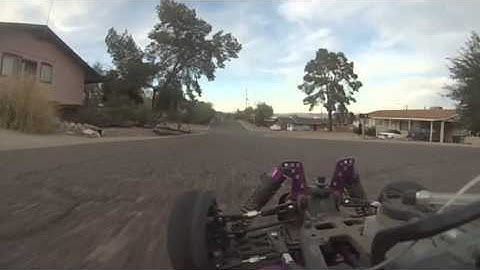 Redcat Racing Shockwave Nitro Buggy on street