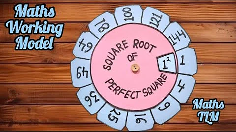 Square Root Of Perfect Square Maths Working Model | Square Root Maths Project | Maths TLM