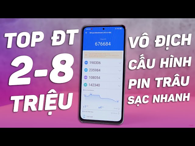 TOP 8 Smartphone Cấu Hình Cao Giá 2-8 Triệu - Đáng Mua Nhất T6-2022, Chơi Game Ngon Pin Trâu!