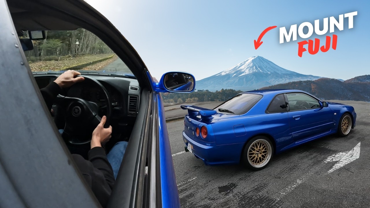 Driving Mt. Fuji in the Bayside Blue R34 GTR | Gets SIDEWAYS