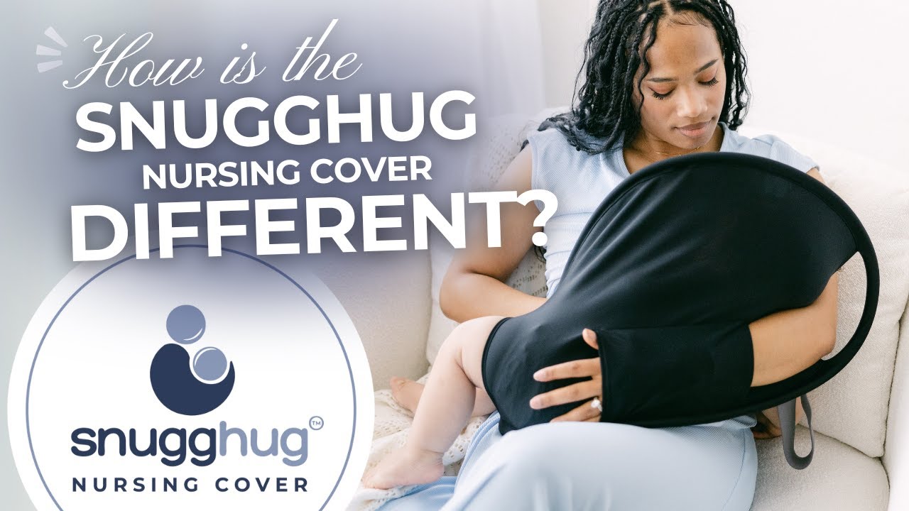 YouTube video on How is the Snugghug Nursing Cover Different to Highlight 'Breastfeeding Made Simple with Snugghug Nursing Essentials'.