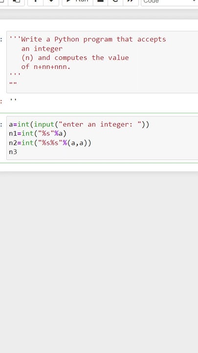 Write a Python program that accepts an integer (n) and computes the ...