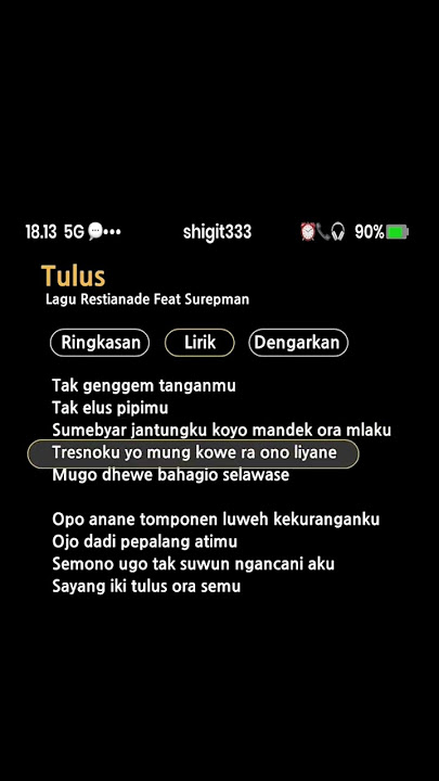 #tulus #restianade