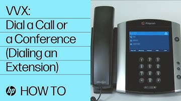 VVX: How to dial a call or a conference (dialing an extension) | HP Support