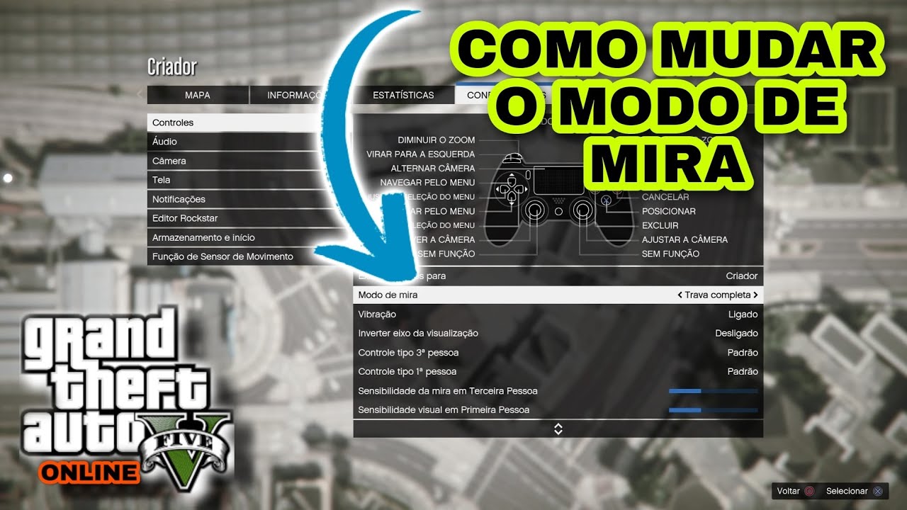 Como mudar câmera em GTA V no PS4 e Xbox One