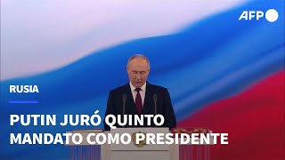 Putin jura quinto mandato como presidente de Rusia y promete victoria | AFP
