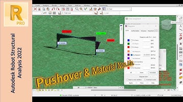 Pushover Analysis & Material Nonlinearity (Nonlinear Hinges) in Autodesk Robot