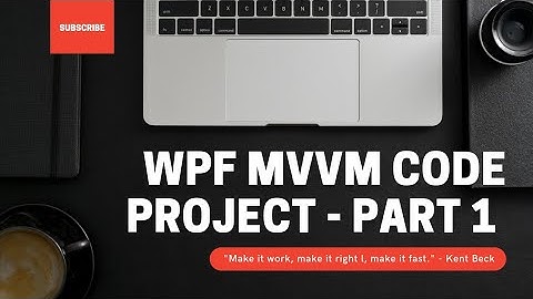 WPF MVVM - Code project #1 (Tamil)
