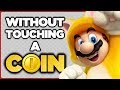 Is it possible to beat the SECRET LEVELS in Super Mario 3D World without touching a single coin?