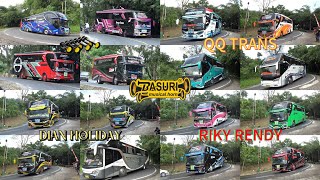 Mobil Bus Telolet Bos Kecil, WINSPECTOR, vegass, Cekap Terang, CAPTAIN, RIKY RENDY di Tepung Kanjut