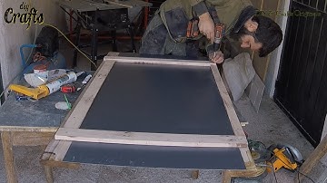 Making Live Edge Inspired Wooden Mirror