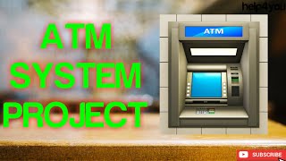 ATM SYSTEM PROJECT IN JAVA || USING NETBEANS || JAVA SWING || GUI.