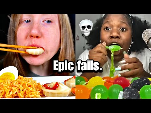 Mukbangers FUNNIEST epic fails 💀 (Cringe.)