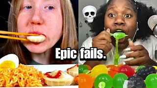 Mukbangers FUNNIEST epic fails 💀 (Cringe.)