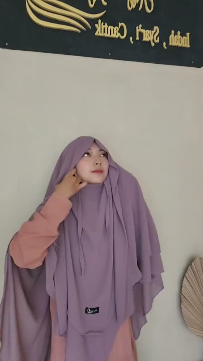 Tutorial memakai french khimar