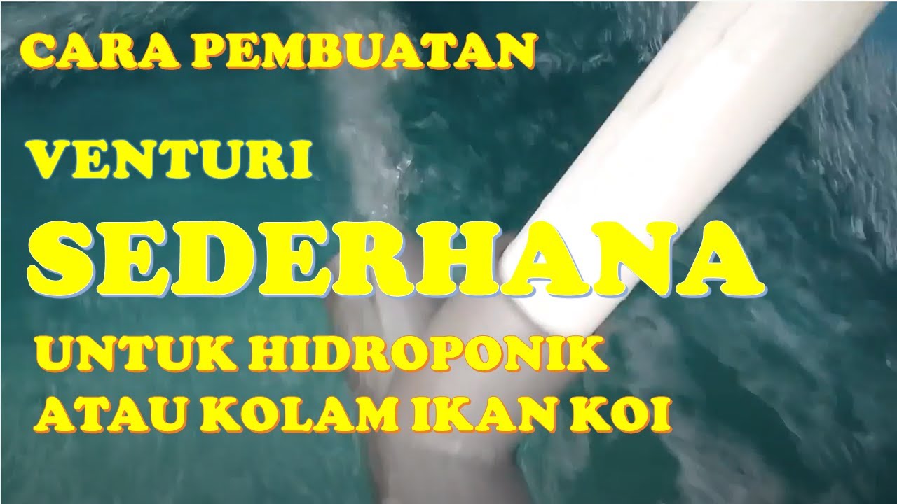 CARA MEMBUAT VENTURI SEDERHANA - YouTube